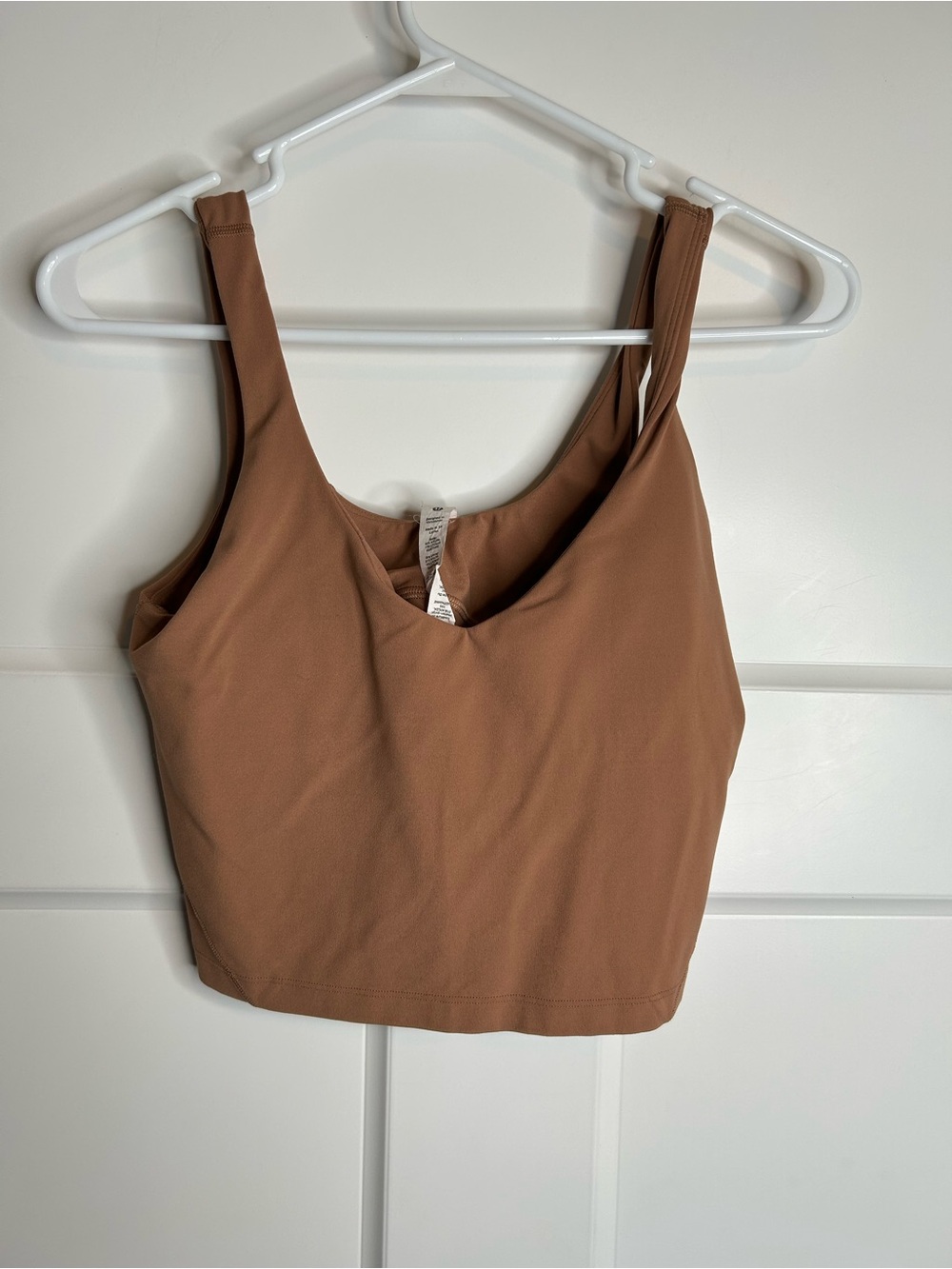 Lululemon Women’s Align Cropped Tank Size 6 Tan 5961